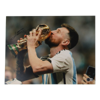 Lionel Messi Signed 12x16 Photo (Beckett) at PristineAuction.com