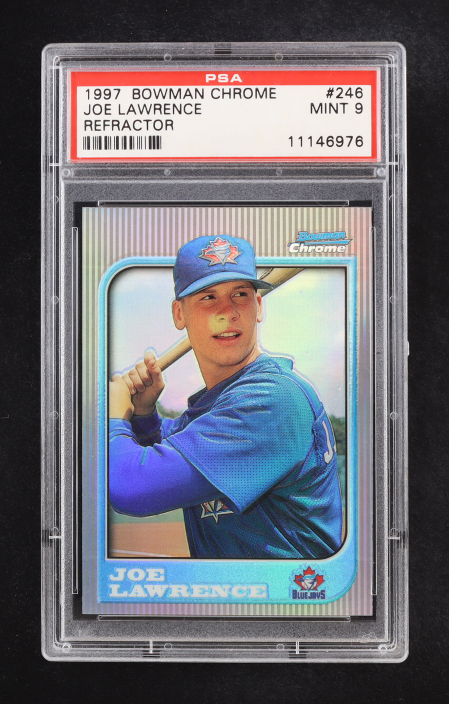 Joe Lawrence 1997 Bowman Chrome Refractors #246 RC (PSA 9) at PristineAuction.com Joe Lawrence 1997 Bowman Chrome Refractors #246 RC (PSA 9) at PristineAuction.com