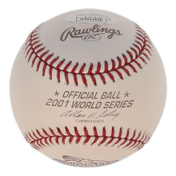Curt Schilling Signed 2001 World Series Baseball (JSA) at PristineAuction.com Curt Schilling Signed 2001 World Series Baseball (JSA) at PristineAuction.com
