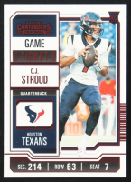CJ Stroud 2023 Panini Contenders Game Ticket Red #40 RC at PristineAuction.com