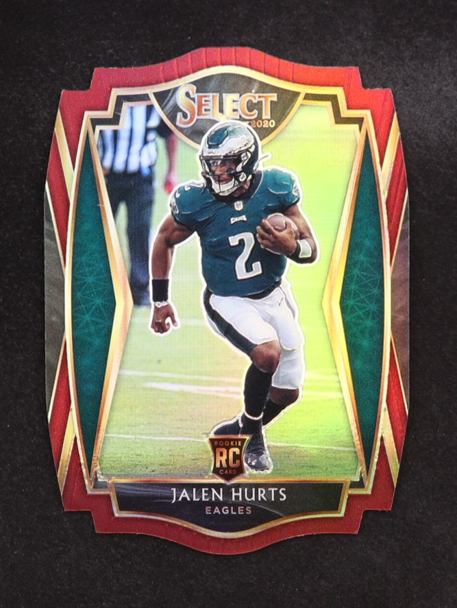 Jalen Hurts 2020 Select Prizm Maroon Die Cut #150 RC at PristineAuction.com Jalen Hurts 2020 Select Prizm Maroon Die Cut #150 RC at PristineAuction.com