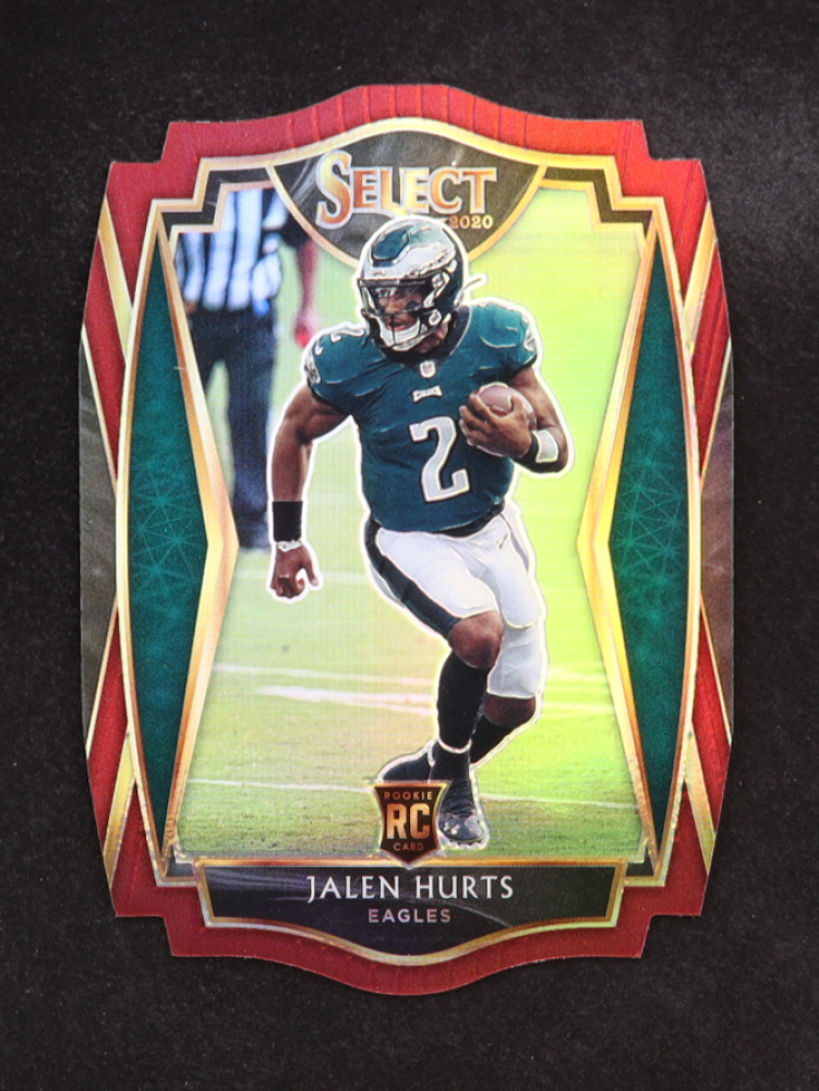 Jalen Hurts 2020 Select Prizm Maroon Die Cut #150 RC