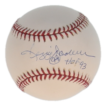 Reggie Jackson Signed OML Baseball Inscribed "HOF-93" (JSA) at PristineAuction.com Reggie Jackson Signed OML Baseball Inscribed "HOF-93" (JSA) at PristineAuction.com