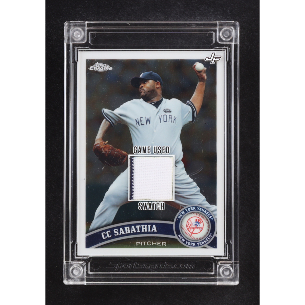 CC Sabathia 2024 Jersey Fusion Topps Chrome Game Used Swatch #CS811 at PristineAuction.com