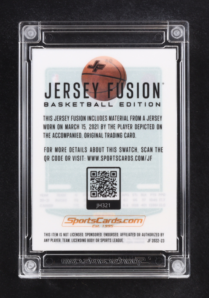 Jrue Holiday 2022-23 Jersey Fusion Donruss Optic Game Used Swatch #JH321 at PristineAuction.com Jrue Holiday 2022-23 Jersey Fusion Donruss Optic Game Used Swatch #JH321 at PristineAuction.com