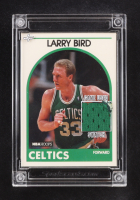 Larry Bird 2024 Jersey Fusion NBA Hoops Game Used Swatch #LB89 at PristineAuction.com