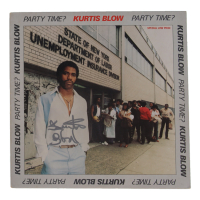 Kurtis Blow Signed Cut with "Party Time?" Vintage Vinyl LP Album Jacket (JSA) at PristineAuction.com