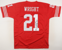 Eric Wright Signed Jersey Inscribed "4x SB Champs" (Beckett) at PristineAuction.com