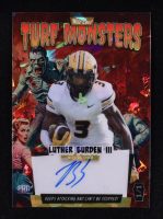 Luther Burden III 2024 Wild Card Turf Monsters Autograph Zombie Red Crystal #ATMZBLB #1/1 RC at PristineAuction.com