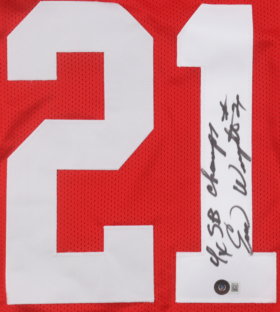 Eric Wright Signed Jersey Inscribed "4x SB Champs" (Beckett) at PristineAuction.com Eric Wright Signed Jersey Inscribed "4x SB Champs" (Beckett) at PristineAuction.com