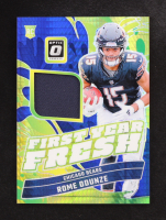 Rome Odunze 2024 Donruss Optic First Year Fresh Jerseys Blue Hyper #36 RC at PristineAuction.com