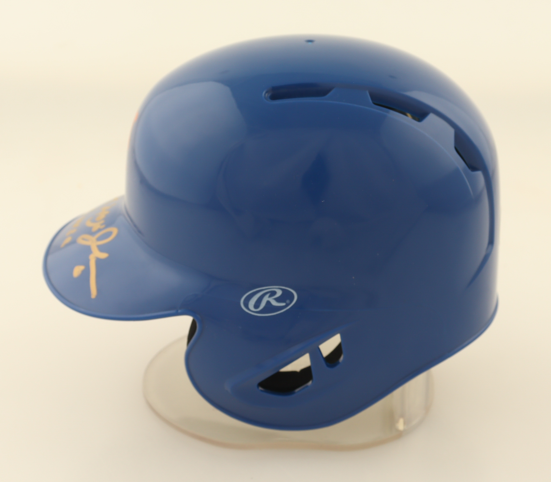 Howard Johnson Signed Mets Mini Batting Helmet Inscribed "86 WSC" (Beckett) at PristineAuction.com Howard Johnson Signed Mets Mini Batting Helmet Inscribed "86 WSC" (Beckett) at PristineAuction.com