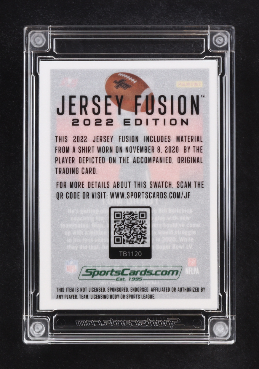 Tom Brady 2022 Jersey Fusion Triple Patch #TB1120 #16/25 at PristineAuction.com Tom Brady 2022 Jersey Fusion Triple Patch #TB1120 #16/25 at PristineAuction.com
