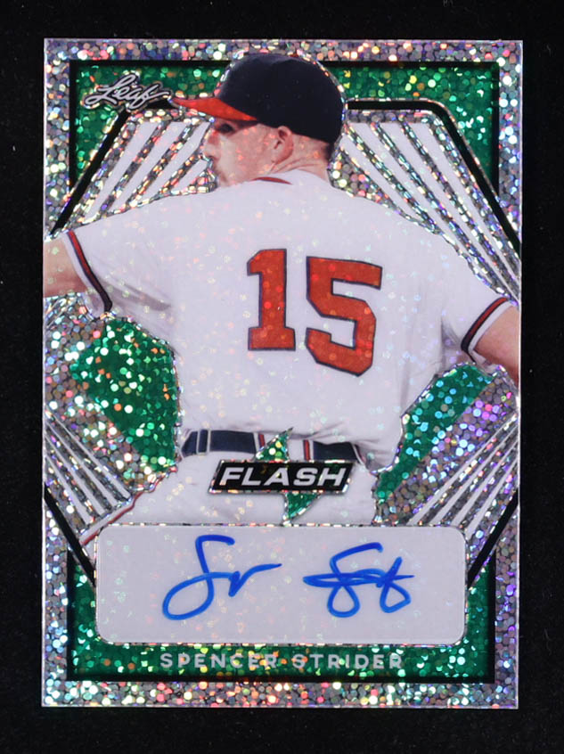 Spencer Strider 2021 Leaf Flash Green #BASS1 #05/25 RC at PristineAuction.com Spencer Strider 2021 Leaf Flash Green #BASS1 #05/25 RC at PristineAuction.com