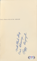 Pappy Boyington Signed Baa Baa Blacksheep Hard Bound Book (PSA) WWII Ace at PristineAuction.com