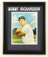 Bill Richardson Signed Yankees Custom Framed Photo Display Inscribed "1960 WS MVP" (JSA) at PristineAuction.com