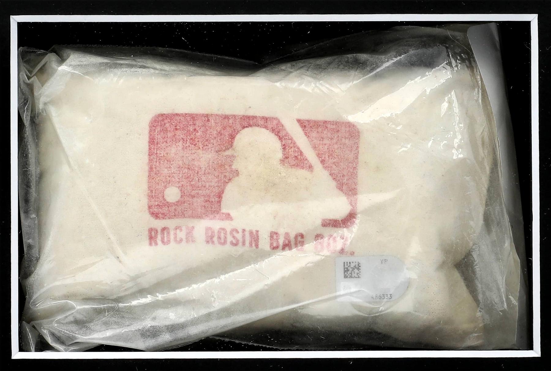 MLB Game-Used Rosin Bag Custom Framed Display (MLB) at PristineAuction.com MLB Game-Used Rosin Bag Custom Framed Display (MLB) at PristineAuction.com