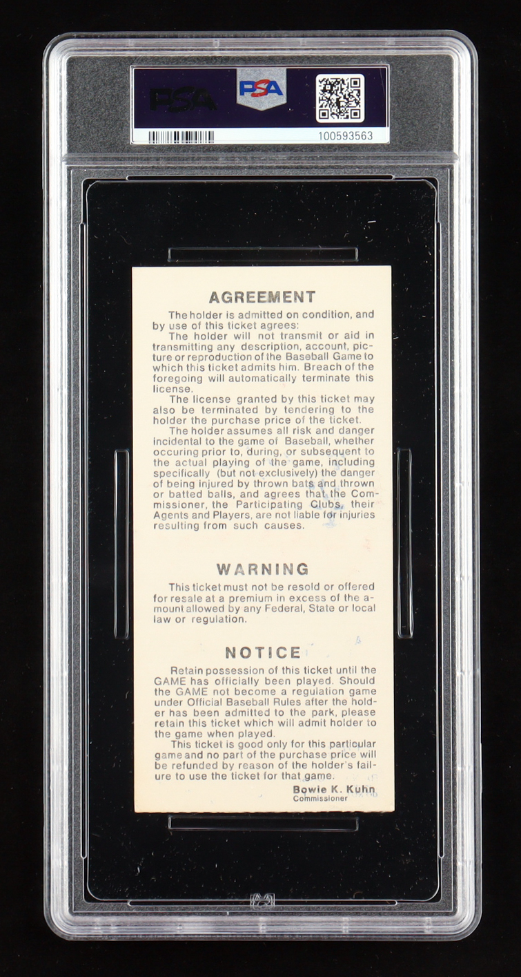 Ken Griffey Sr. Signed 1980 All-Star Game Ticket (PSA | Autograph Graded PSA 10) at PristineAuction.com Ken Griffey Sr. Signed 1980 All-Star Game Ticket (PSA | Autograph Graded PSA 10) at PristineAuction.com