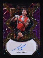 Andrei Iosivas 2023 Select Draft Picks Rookie Signatures Prizms Purple Lazer #100 #16/89 RC at PristineAuction.com