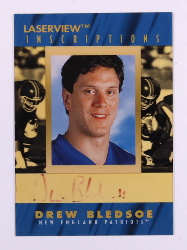 Drew Bledsoe 1996 Laser View Inscriptions #2 #2670/2775 at PristineAuction.com Drew Bledsoe 1996 Laser View Inscriptions #2 #2670/2775 at PristineAuction.com