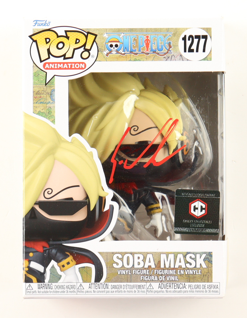 Eric Vale Signed "One Piece" #1277 Soba Mask Funko Pop! Vinyl Figure (JSA) at PristineAuction.com Eric Vale Signed "One Piece" #1277 Soba Mask Funko Pop! Vinyl Figure (JSA) at PristineAuction.com