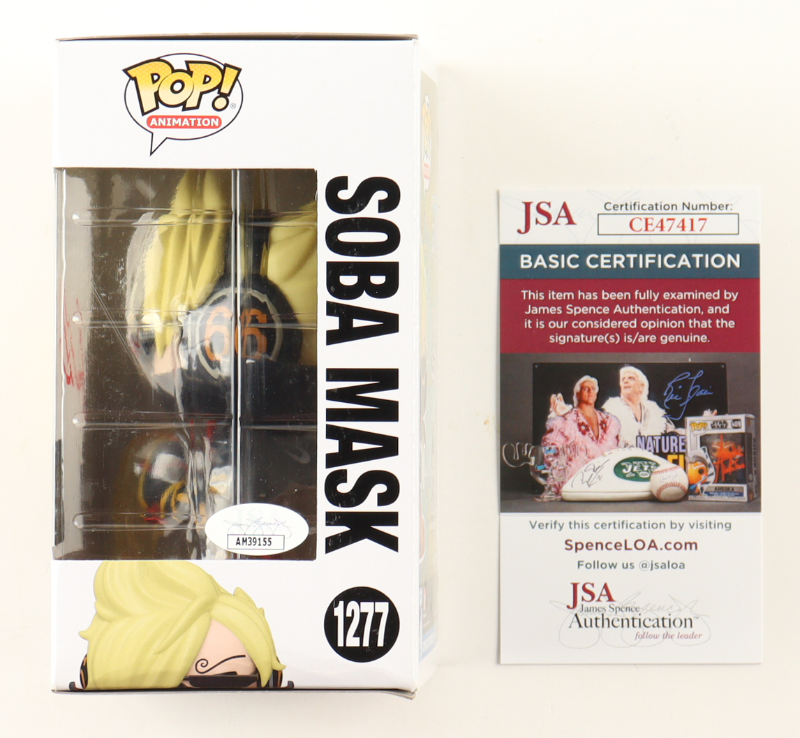Eric Vale Signed "One Piece" #1277 Soba Mask Funko Pop! Vinyl Figure (JSA) at PristineAuction.com Eric Vale Signed "One Piece" #1277 Soba Mask Funko Pop! Vinyl Figure (JSA) at PristineAuction.com