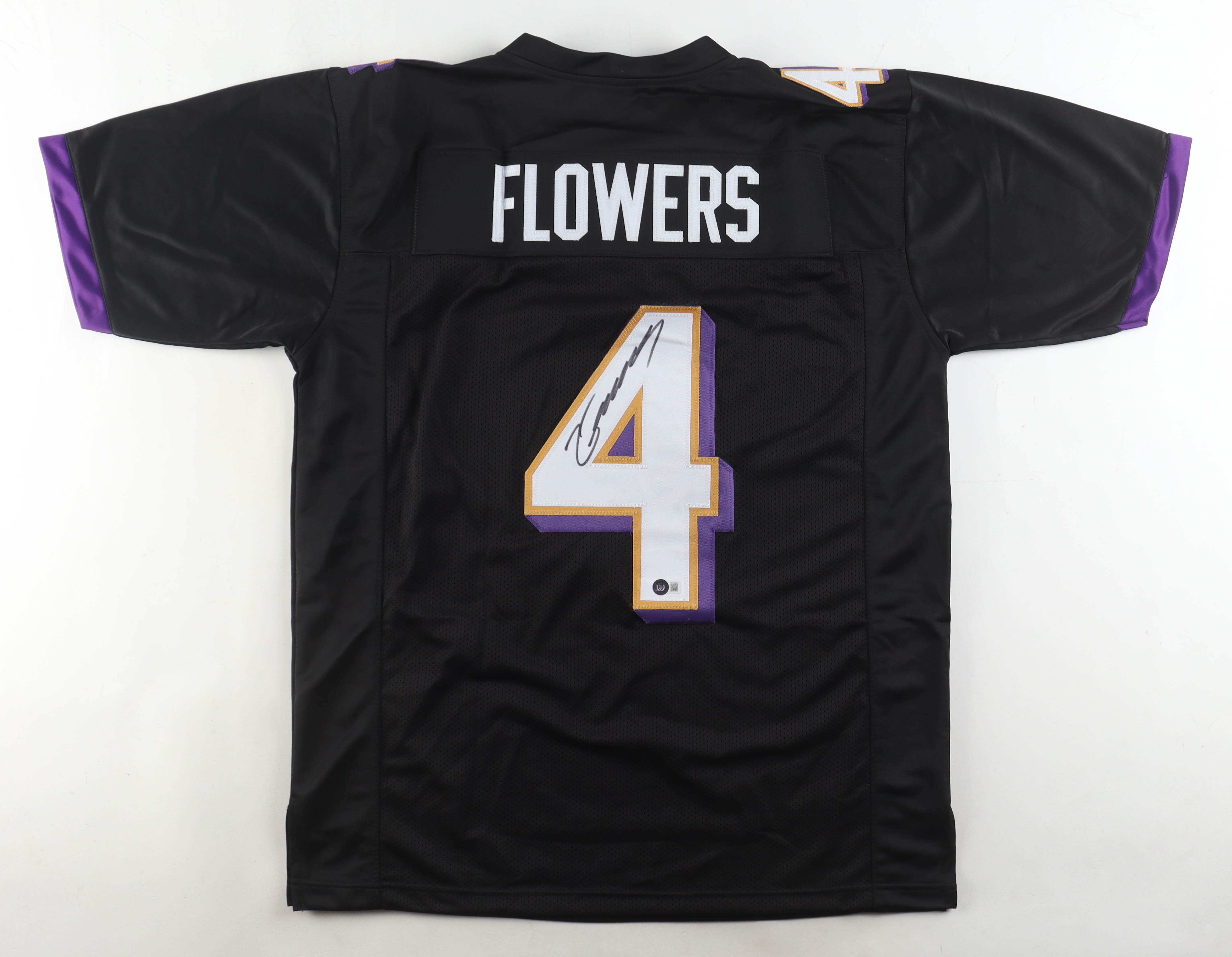 Zay Flowers Signed Jersey (Beckett) at PristineAuction.com Zay Flowers Signed Jersey (Beckett) at PristineAuction.com