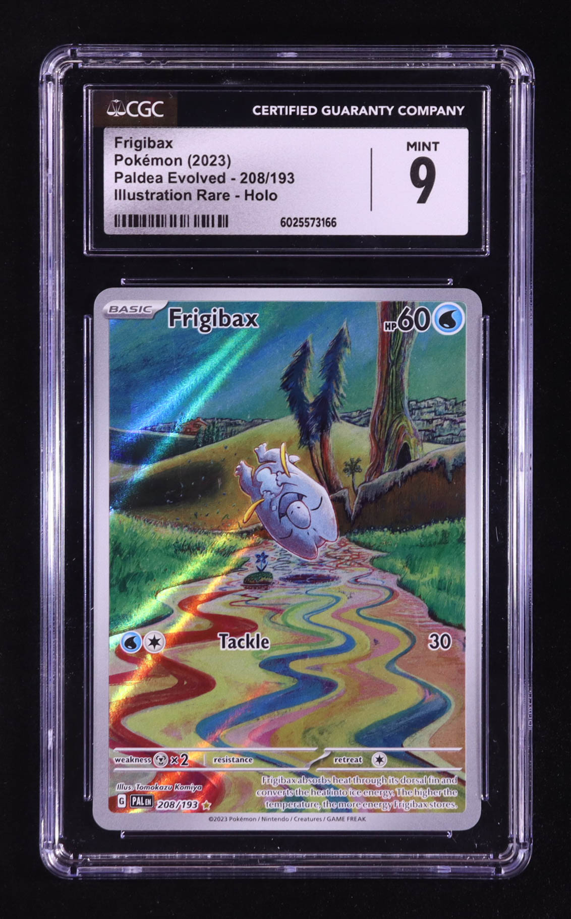 Frigibax 2023 Pokemon Scarlet and Violet Paldea Evolved #208 (CGC 9) at PristineAuction.com Frigibax 2023 Pokemon Scarlet and Violet Paldea Evolved #208 (CGC 9) at PristineAuction.com