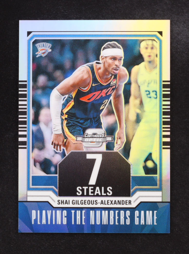 Shai Gilgeous-Alexander 2023-24 Panini Contenders Optic Playing the Numbers Game #25 at PristineAuction.com Shai Gilgeous-Alexander 2023-24 Panini Contenders Optic Playing the Numbers Game #25 at PristineAuction.com