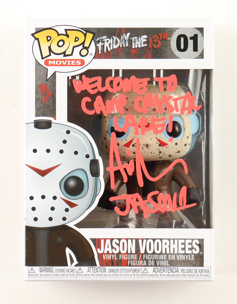 Ari Lehman Signed "Friday the 13th" #01 Jason Voorhees Funko Pop! Vinyl Figure Inscribed "Welcome to Camp Crystal Lake!" & "Jason 1" (Beckett) at PristineAuction.com Ari Lehman Signed "Friday the 13th" #01 Jason Voorhees Funko Pop! Vinyl Figure Inscribed "Welcome to Camp Crystal Lake!" & "Jason 1" (Beckett) at PristineAuction.com