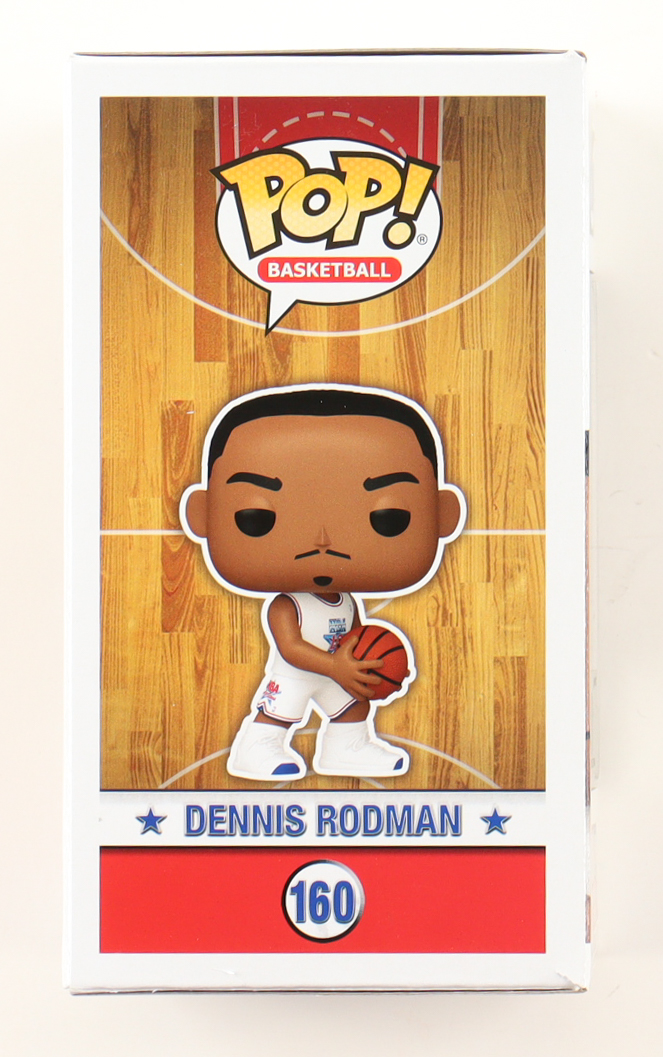 Dennis Rodman Signed "NBA All-Stars" #160 Funko Pop! Vinyl Figure Inscribed "The Worm" (Beckett) at PristineAuction.com Dennis Rodman Signed "NBA All-Stars" #160 Funko Pop! Vinyl Figure Inscribed "The Worm" (Beckett) at PristineAuction.com