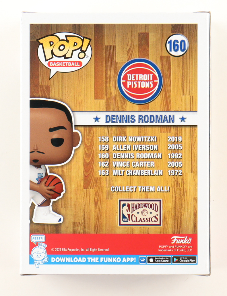 Dennis Rodman Signed "NBA All-Stars" #160 Funko Pop! Vinyl Figure Inscribed "The Worm" (Beckett) at PristineAuction.com Dennis Rodman Signed "NBA All-Stars" #160 Funko Pop! Vinyl Figure Inscribed "The Worm" (Beckett) at PristineAuction.com
