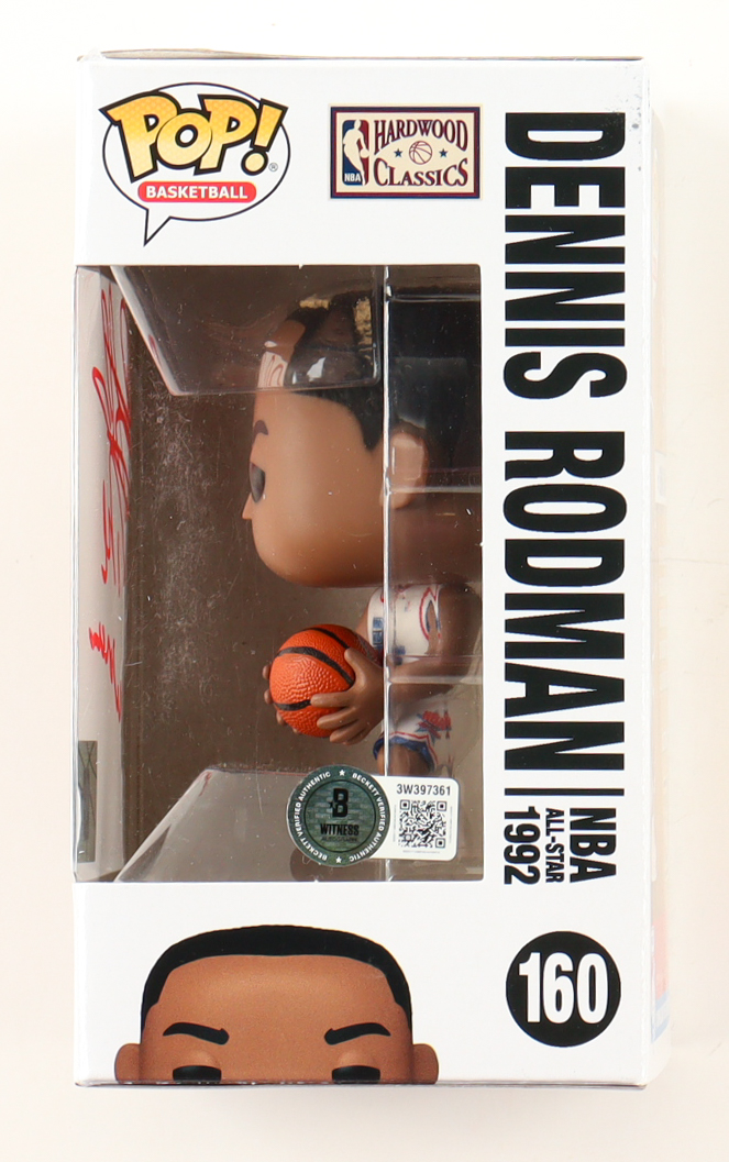 Dennis Rodman Signed "NBA All-Stars" #160 Funko Pop! Vinyl Figure Inscribed "The Worm" (Beckett) at PristineAuction.com Dennis Rodman Signed "NBA All-Stars" #160 Funko Pop! Vinyl Figure Inscribed "The Worm" (Beckett) at PristineAuction.com