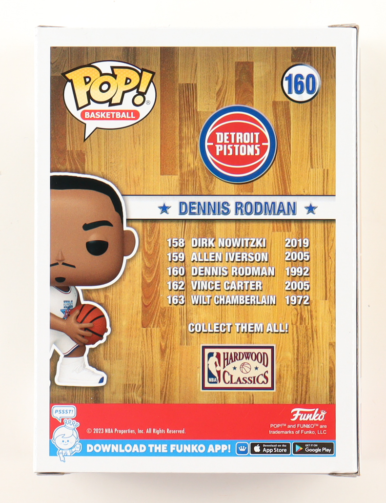 Dennis Rodman Signed "NBA All-Stars" #160 Funko Pop! Vinyl Figure Inscribed "HOF 2011" (Beckett) at PristineAuction.com Dennis Rodman Signed "NBA All-Stars" #160 Funko Pop! Vinyl Figure Inscribed "HOF 2011" (Beckett) at PristineAuction.com