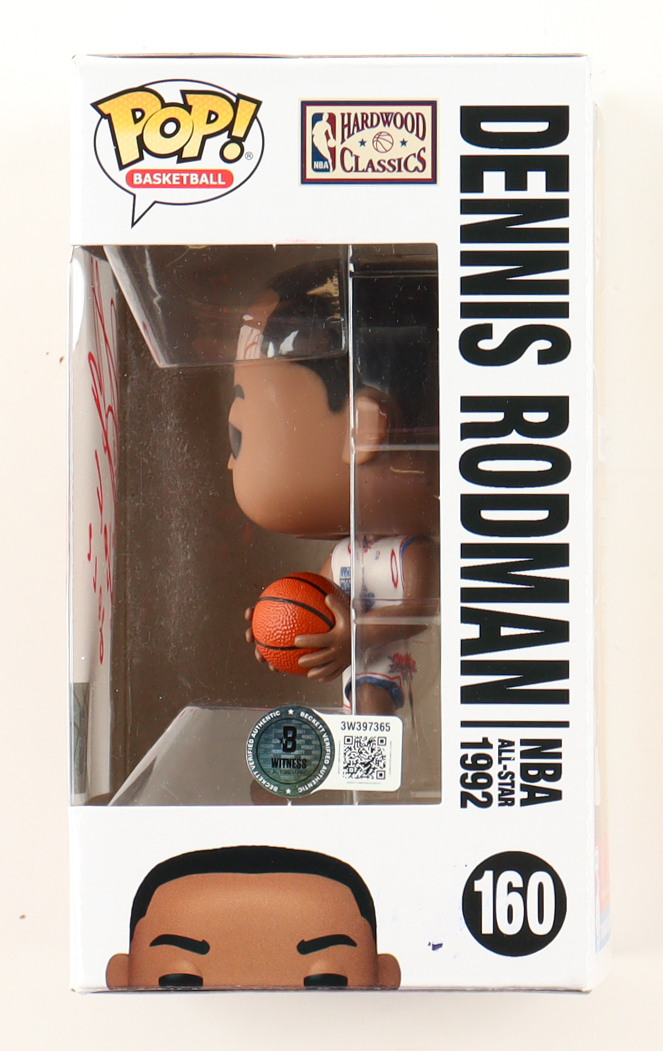 Dennis Rodman Signed "NBA All-Stars" #160 Funko Pop! Vinyl Figure Inscribed "HOF 2011" (Beckett) at PristineAuction.com Dennis Rodman Signed "NBA All-Stars" #160 Funko Pop! Vinyl Figure Inscribed "HOF 2011" (Beckett) at PristineAuction.com