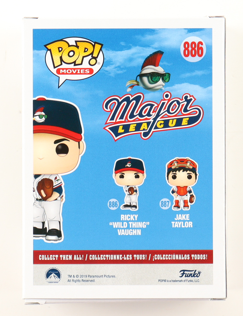 Charlie Sheen Signed "Major League" #886 Ricky 'Wild Thing' Vaughn Funko Pop! Vinyl Figure Inscribed "Wild Thing" (Beckett) at PristineAuction.com Charlie Sheen Signed "Major League" #886 Ricky 'Wild Thing' Vaughn Funko Pop! Vinyl Figure Inscribed "Wild Thing" (Beckett) at PristineAuction.com