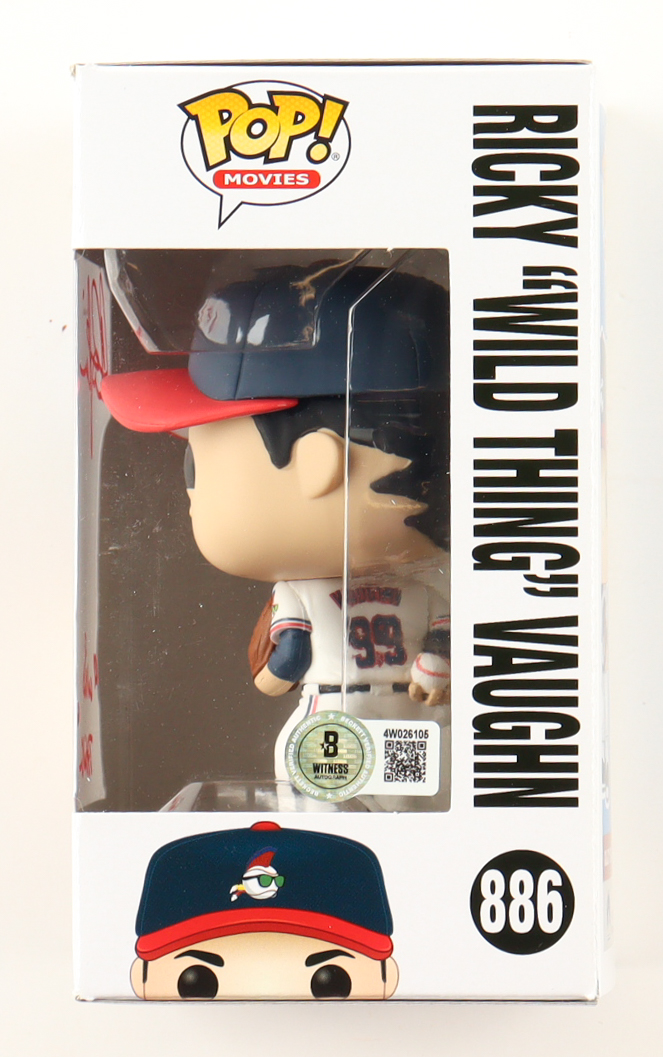 Charlie Sheen Signed "Major League" #886 Ricky 'Wild Thing' Vaughn Funko Pop! Vinyl Figure Inscribed "Wild Thing" (Beckett) at PristineAuction.com Charlie Sheen Signed "Major League" #886 Ricky 'Wild Thing' Vaughn Funko Pop! Vinyl Figure Inscribed "Wild Thing" (Beckett) at PristineAuction.com