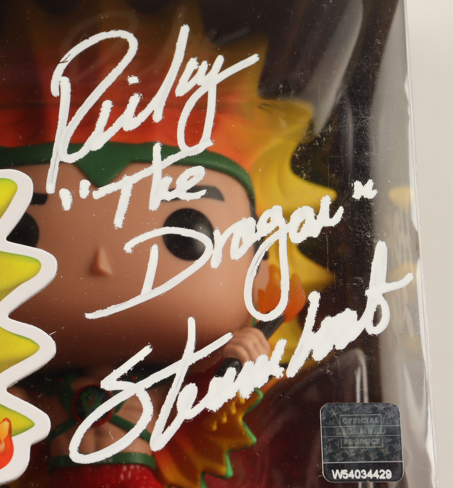 Ricky "The Dragon" Steamboat Signed WWE #121 Funko Pop! Vinyl Figure Inscribed "HOF 2009" (Beckett) at PristineAuction.com Ricky "The Dragon" Steamboat Signed WWE #121 Funko Pop! Vinyl Figure Inscribed "HOF 2009" (Beckett) at PristineAuction.com