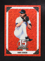 Randy Johnson 2025 Leaf 15th Anniversary Red Shimmer #91B136 #3/3 at PristineAuction.com
