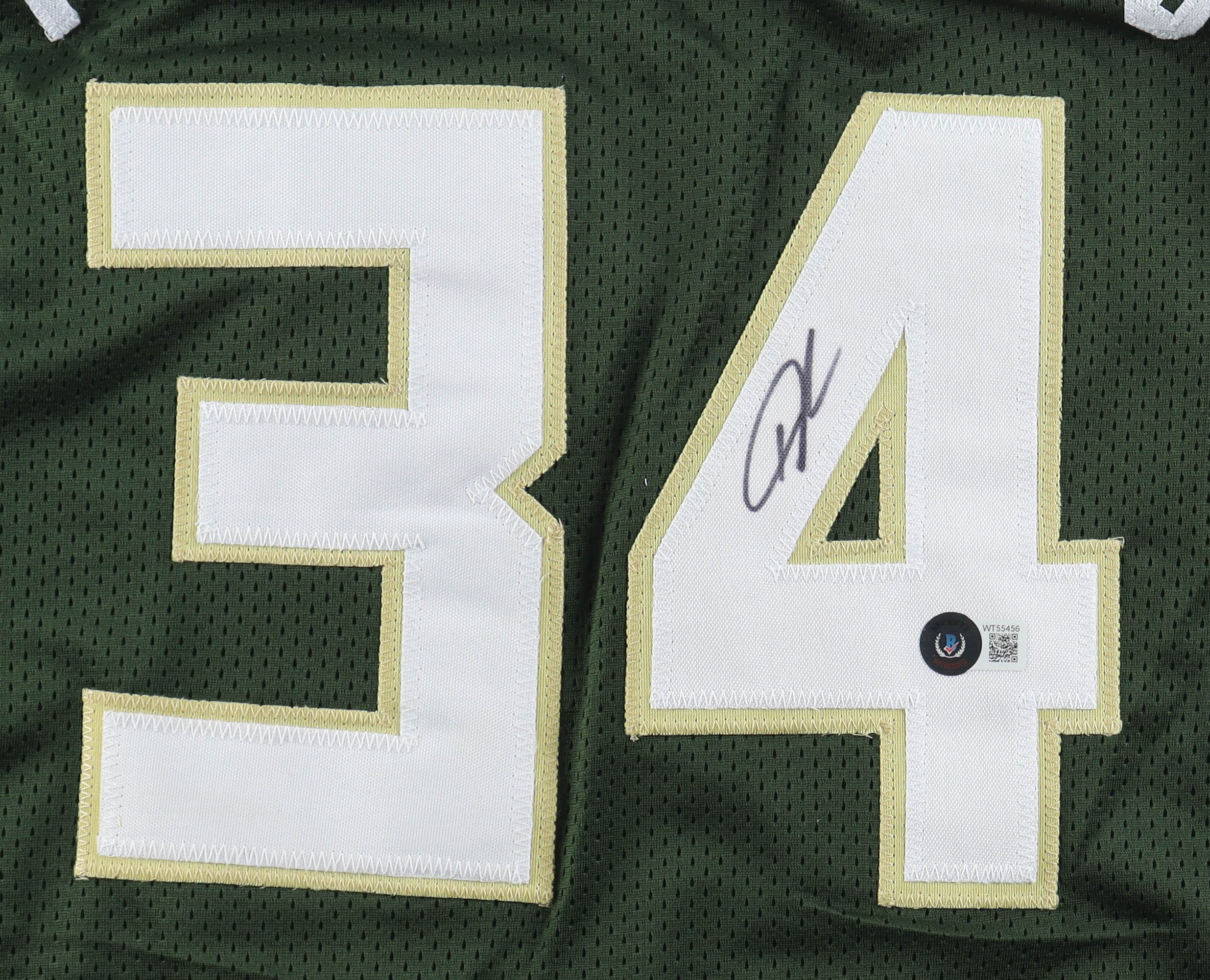Giannis Antetokounmpo Signed Jersey (Beckett) at PristineAuction.com Giannis Antetokounmpo Signed Jersey (Beckett) at PristineAuction.com