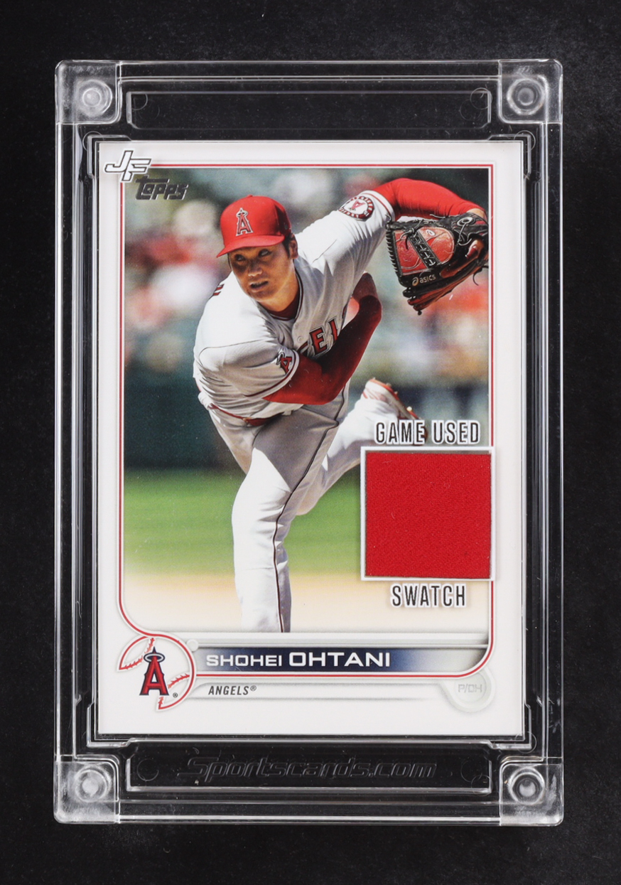 Shohei Ohtani 2024 Jersey Fusion Topps Game Used Swatch #SO21 at PristineAuction.com Shohei Ohtani 2024 Jersey Fusion Topps Game Used Swatch #SO21 at PristineAuction.com