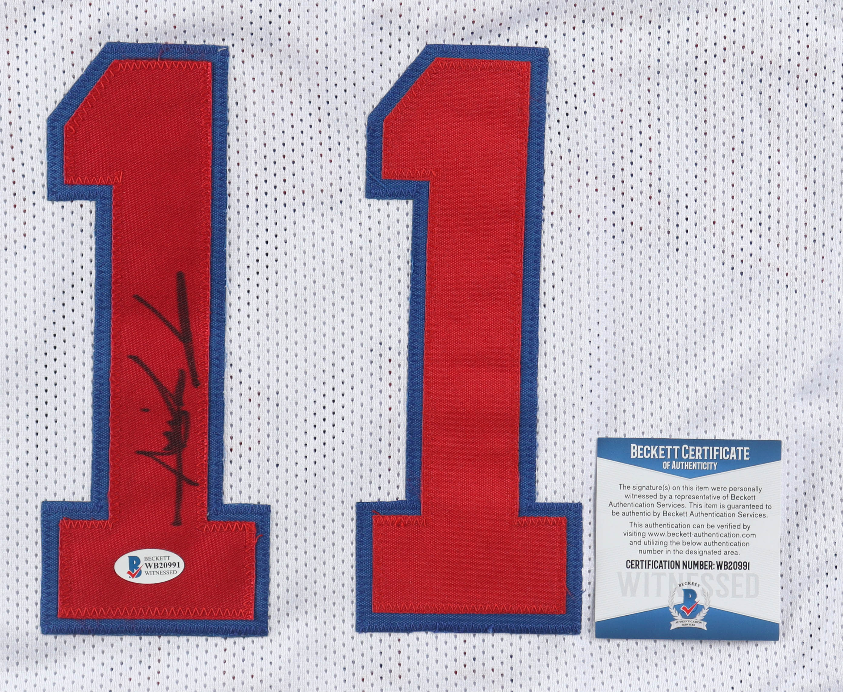 Isiah Thomas Signed Jersey (Beckett) at PristineAuction.com Isiah Thomas Signed Jersey (Beckett) at PristineAuction.com