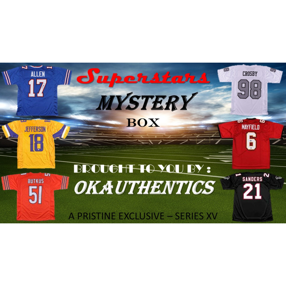 OKAUTHENTICS Football Superstar Jersey Mystery Box Series XV at PristineAuction.com