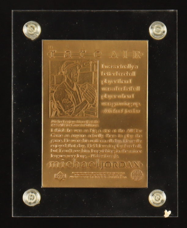 Michael Jordan 1994 Upper Deck Highland Mint "Rare Air" Bronze Mint-Card #3,388/5,000 RC at PristineAuction.com Michael Jordan 1994 Upper Deck Highland Mint "Rare Air" Bronze Mint-Card #3,388/5,000 RC at PristineAuction.com