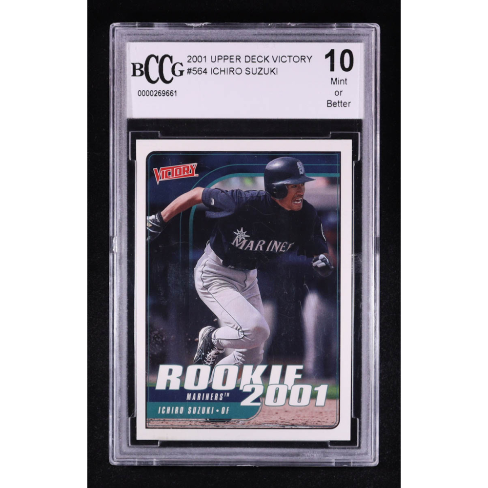 Ichiro Suzuki 2001 Upper Deck Victory #564 RC (BCCG 10) at PristineAuction.com Ichiro Suzuki 2001 Upper Deck Victory #564 RC (BCCG 10) at PristineAuction.com