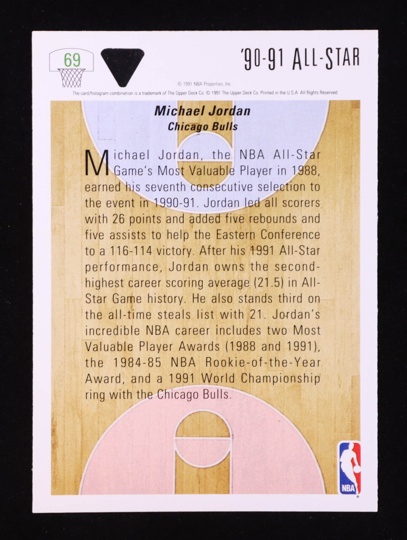 Michael Jordan 1991-92 Upper Deck #69 AS at PristineAuction.com Michael Jordan 1991-92 Upper Deck #69 AS at PristineAuction.com