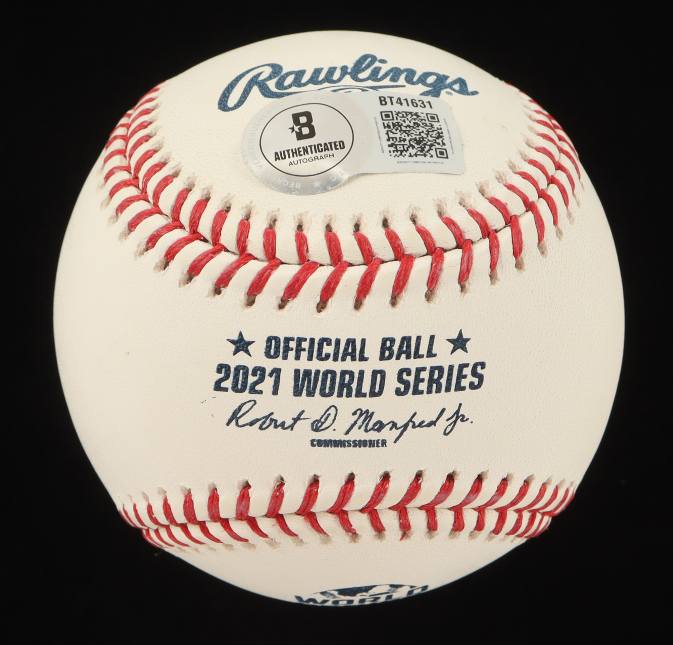 Freddie Freeman Signed OML 2021 World Series Logo Baseball (Beckett) at PristineAuction.com Freddie Freeman Signed OML 2021 World Series Logo Baseball (Beckett) at PristineAuction.com
