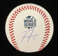 Freddie Freeman Signed OML 2021 World Series Logo Baseball (Beckett) at PristineAuction.com