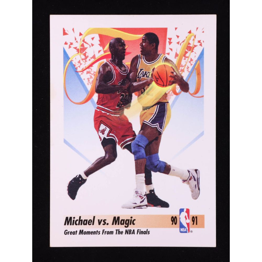 Michael Jordan / Magic Johnson 1991-92 SkyBox FIN #333 at PristineAuction.com