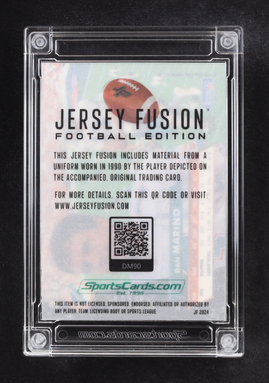 Dan Marino 2024 Jersey Fusion Fleer Ultra 93 Game Used Swatch #DM90 at PristineAuction.com Dan Marino 2024 Jersey Fusion Fleer Ultra 93 Game Used Swatch #DM90 at PristineAuction.com